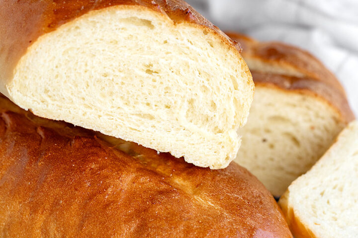 2-hour Italian bread on sliced on cooling rack