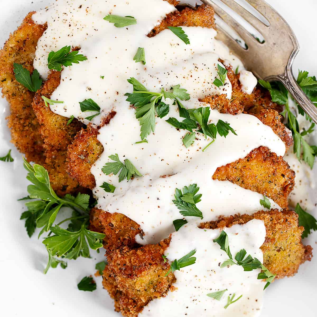 Pork Scallopini with Mornay Sauce