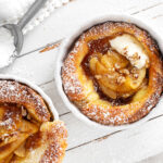 Maple apple Dutch babies in ramekins