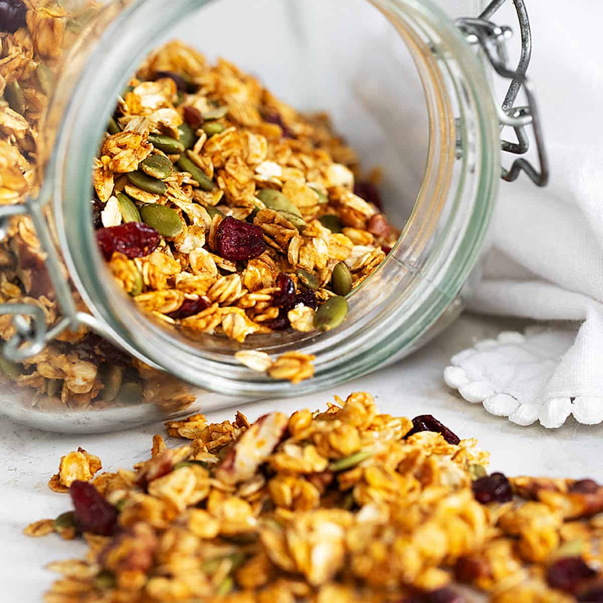 Homemade Granola with Pumpkin Puree