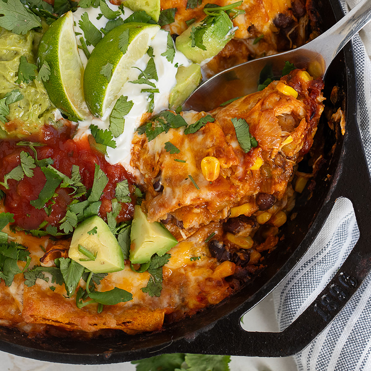 Chicken Enchilada Skillet