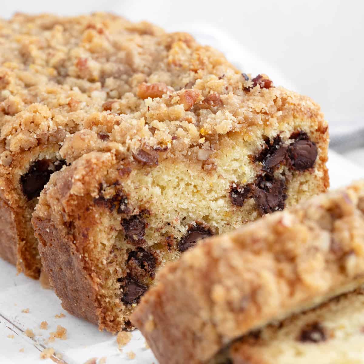 Chocolate Chip Coffee Cake Loaf