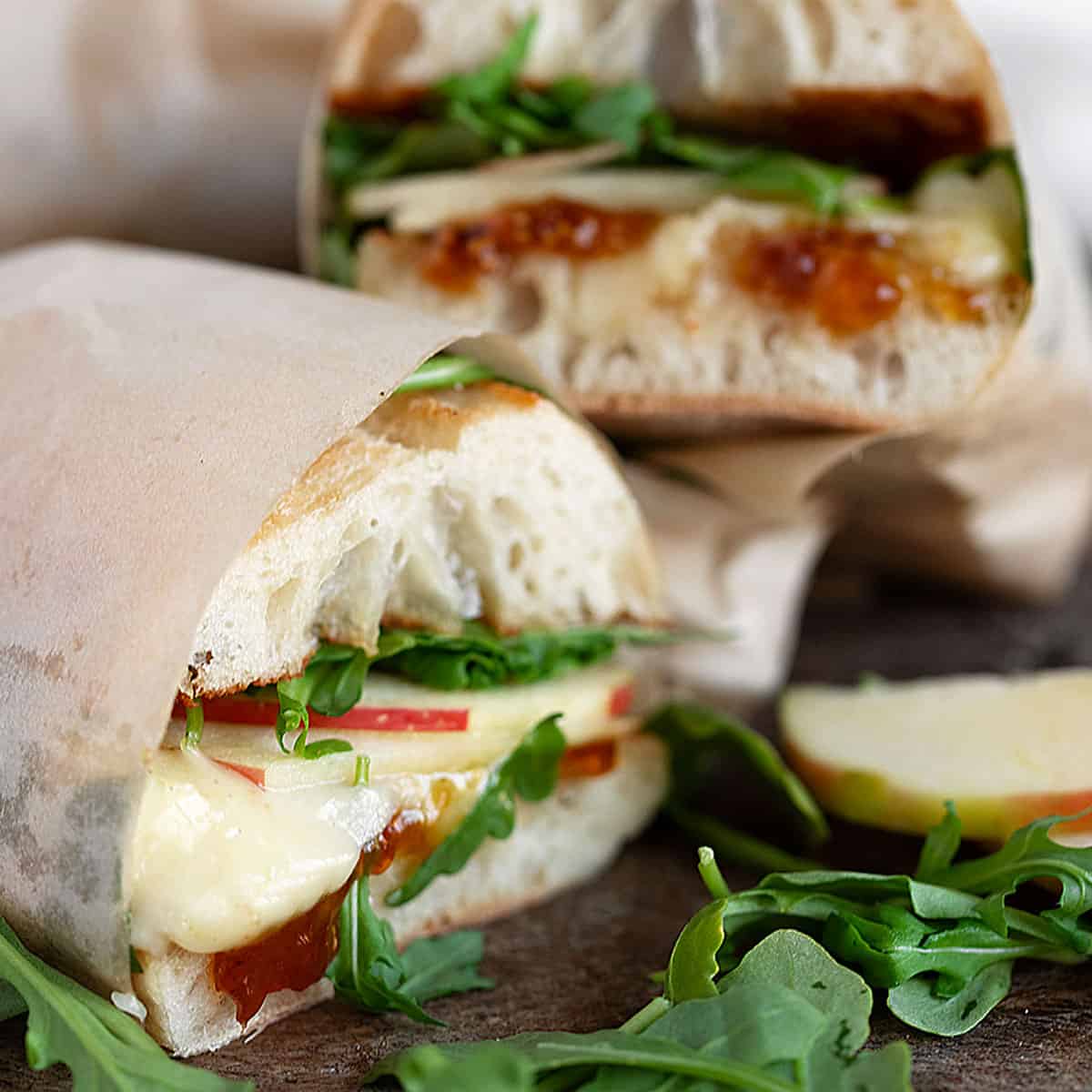 Apple Brie Sandwiches