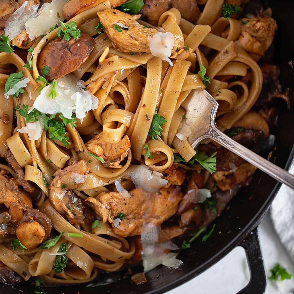 Chicken Marsala Fettuccine