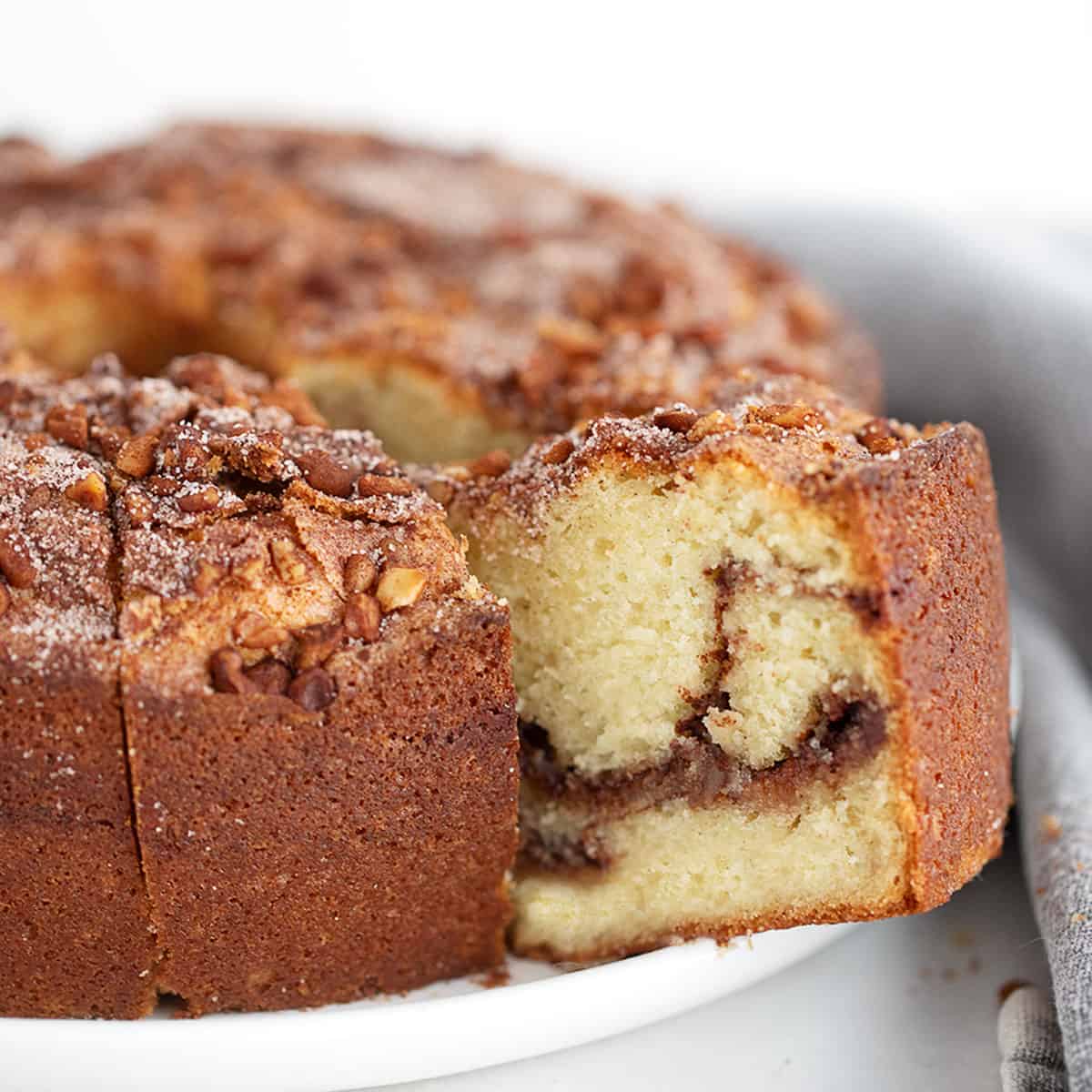 Classic Tube-Pan Sour Cream Coffee Cake