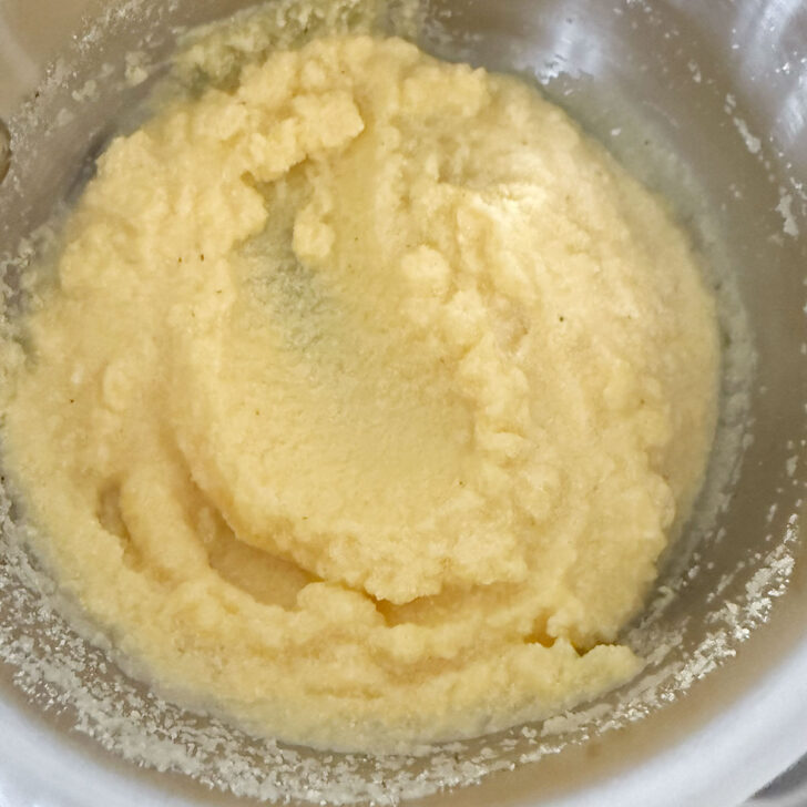 Cornmeal mash after cooking.