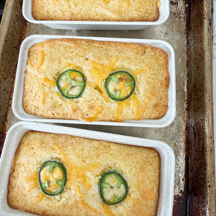 Baked mini loaves.